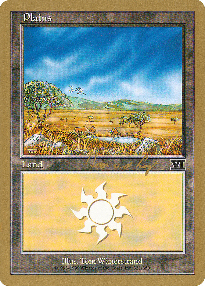 Plains (tvdl331) (Tom van de Logt) [World Championship Decks 2000] | Gate City Games LLC