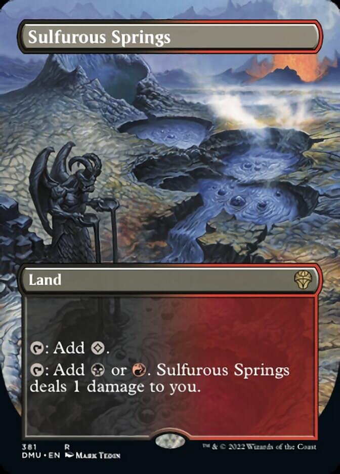 Sulfurous Springs (Borderless Alternate Art) [Dominaria United] | Gate City Games LLC
