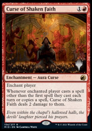 Curse of Shaken Faith (Promo Pack) [Innistrad: Midnight Hunt Promos] | Gate City Games LLC