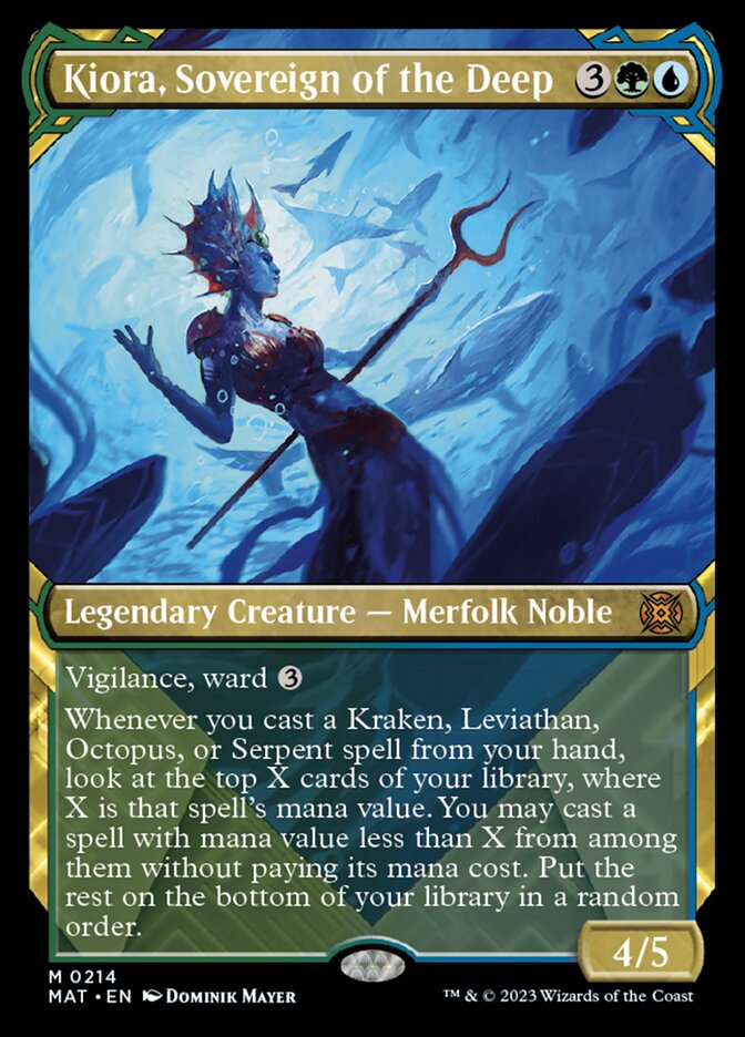 Kiora, Sovereign of the Deep (Showcase Halo Foil) [March of the Machine: The Aftermath] | Gate City Games LLC
