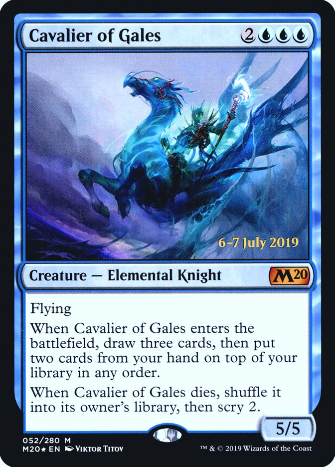 Cavalier of Gales  [Core Set 2020 Prerelease Promos] | Gate City Games LLC