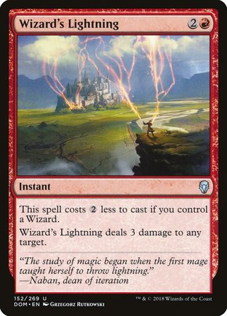 Wizard's Lightning [Dominaria] | Gate City Games LLC