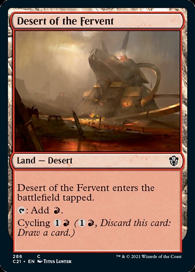 Desert of the Fervent [Commander 2021] | Gate City Games LLC