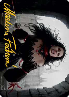 Voldaren Stinger Art Card (Gold-Stamped Signature) [Innistrad: Midnight Hunt Art Series] | Gate City Games LLC