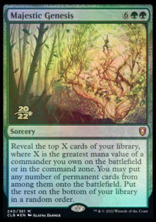 Majestic Genesis [Commander Legends: Battle for Baldur's Gate Prerelease Promos] | Gate City Games LLC