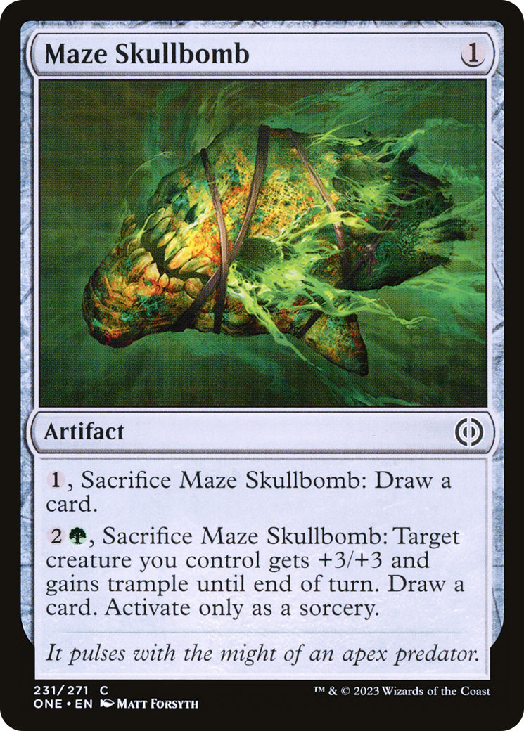 Maze Skullbomb [Phyrexia: All Will Be One] | Gate City Games LLC