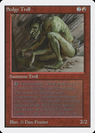 Sedge Troll [Unlimited Edition] | Gate City Games LLC