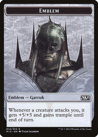 Emblem - Garruk, Apex Predator [Magic 2015 Tokens] | Gate City Games LLC