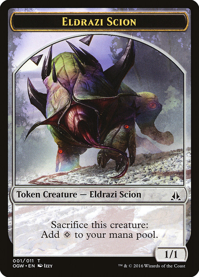 Eldrazi Scion (001/011) [Oath of the Gatewatch Tokens] | Gate City Games LLC