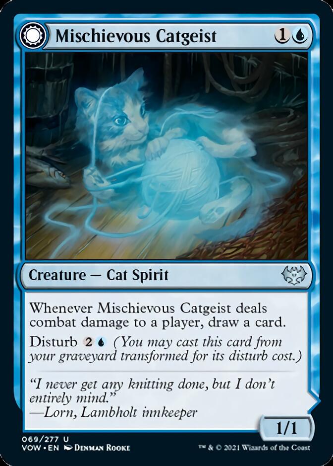 Mischievous Catgeist // Catlike Curiosity [Innistrad: Crimson Vow] | Gate City Games LLC