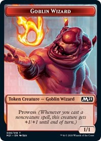 Goblin Wizard // Treasure Double-sided Token [Core Set 2021 Tokens] | Gate City Games LLC