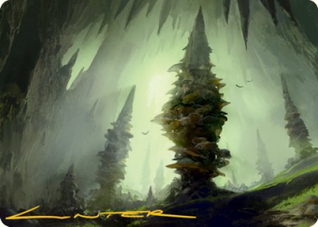 Forest (280) Art Card (Gold-Stamped Signature) [Dungeons & Dragons: Adventures in the Forgotten Realms Art Series] | Gate City Games LLC