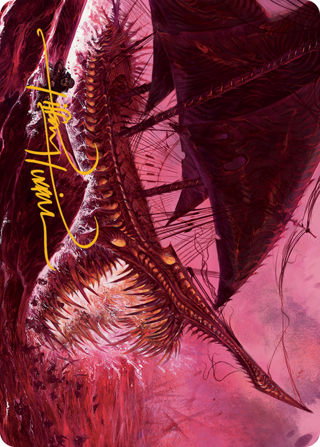 Marauding Dreadship Art Card (Gold-Stamped Signature) [March of the Machine Art Series] | Gate City Games LLC