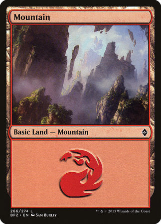 Mountain (266) [Battle for Zendikar] | Gate City Games LLC