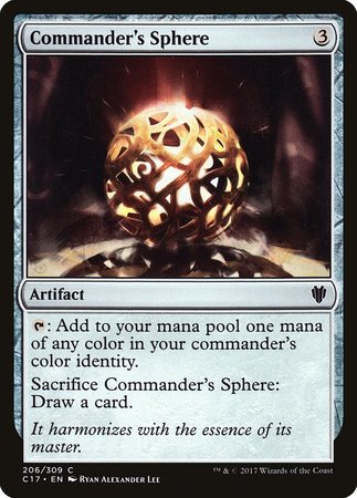 Commander's Sphere [Commander 2017] | Gate City Games LLC