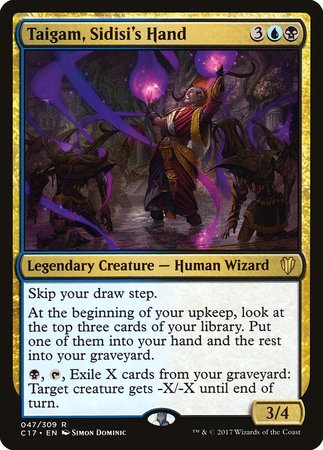 Taigam, Sidisi's Hand [Commander 2017] | Gate City Games LLC