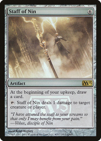 Staff of Nin [Magic 2013 Promos] | Gate City Games LLC