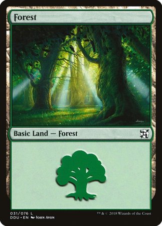 Forest (31) [Duel Decks: Elves vs. Inventors] | Gate City Games LLC