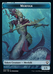 Saproling // Merfolk Double-sided Token [Dominaria United Tokens] | Gate City Games LLC