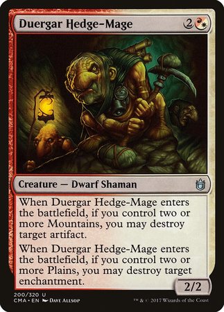 Duergar Hedge-Mage [Commander Anthology] | Gate City Games LLC