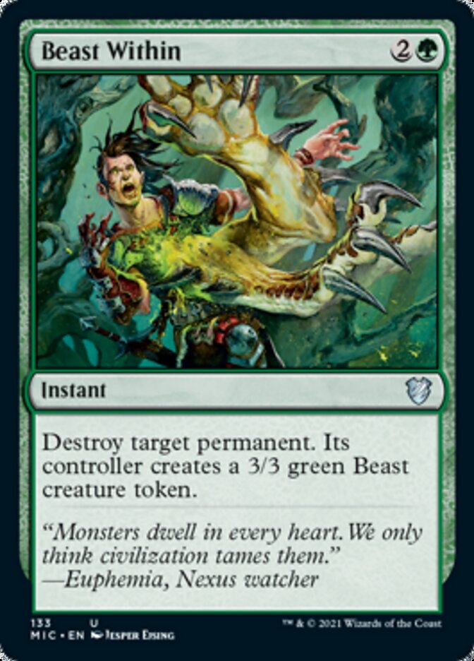 Beast Within [Innistrad: Midnight Hunt Commander] | Gate City Games LLC