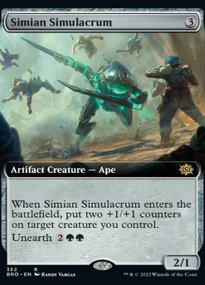 Simian Simulacrum (Extended Art) [The Brothers' War] | Gate City Games LLC