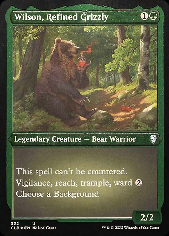 Wilson, Refined Grizzly (Foil Etched) [Commander Legends: Battle for Baldur's Gate] | Gate City Games LLC