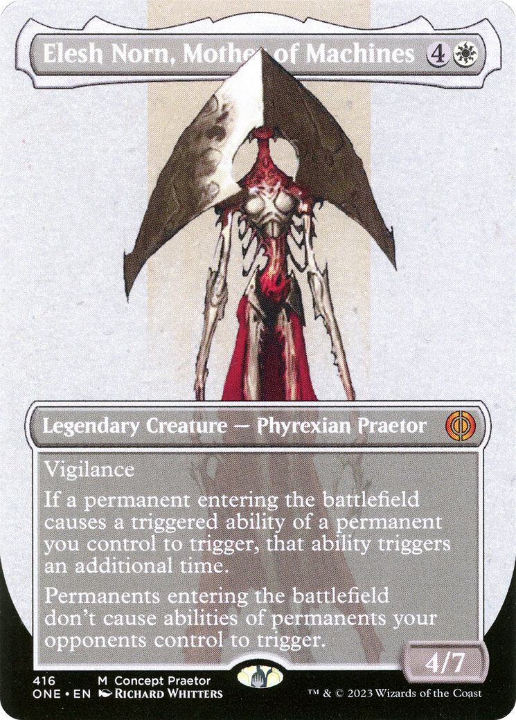 Elesh Norn, Mother of Machines (Borderless Concept Praetors) [Phyrexia: All Will Be One] | Gate City Games LLC