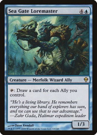 Sea Gate Loremaster [Zendikar] | Gate City Games LLC