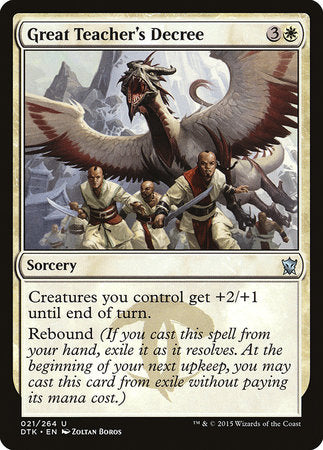 Great Teacher's Decree [Dragons of Tarkir] | Gate City Games LLC