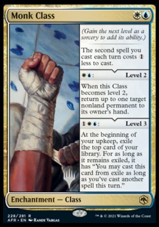 Monk Class (Promo Pack) [Dungeons & Dragons: Adventures in the Forgotten Realms Promos] | Gate City Games LLC