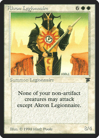 Akron Legionnaire [Legends] | Gate City Games LLC