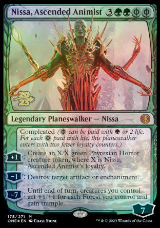 Nissa, Ascended Animist [Phyrexia: All Will Be One Prerelease Promos] | Gate City Games LLC