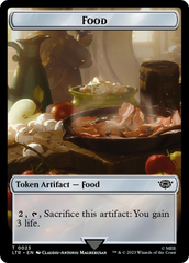 Smaug // Food (0023) Double-Sided Token (Surge Foil) [The Lord of the Rings: Tales of Middle-Earth Tokens] | Gate City Games LLC