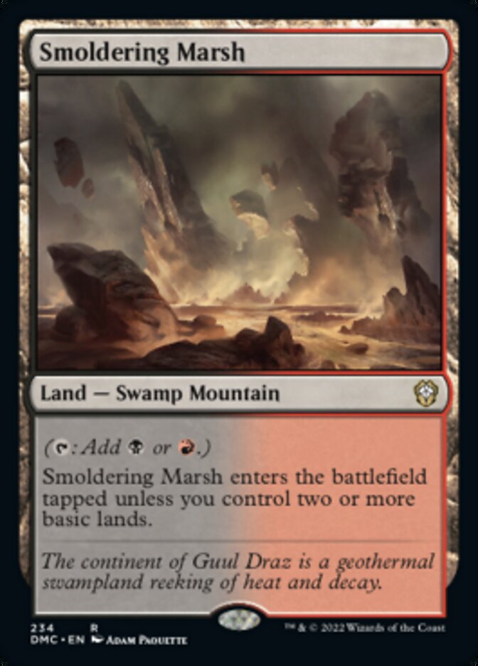 Smoldering Marsh [Dominaria United Commander] | Gate City Games LLC