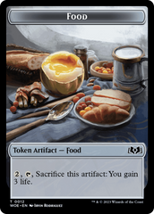 Faerie // Food (0012) Double-Sided Token [Wilds of Eldraine Tokens] | Gate City Games LLC