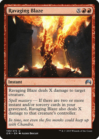 Ravaging Blaze [Magic Origins] | Gate City Games LLC