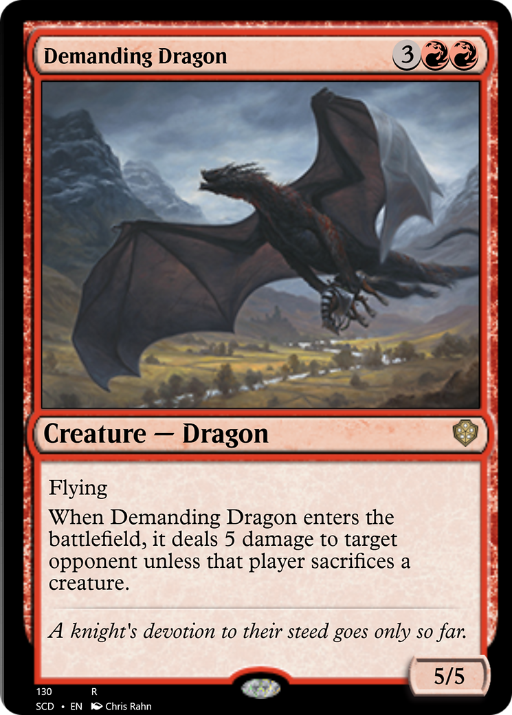 Demanding Dragon [Starter Commander Decks] | Gate City Games LLC