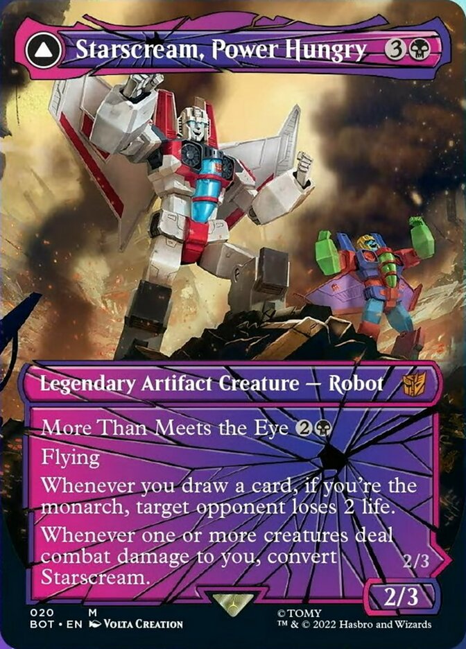 Starscream, Power Hungry // Starscream, Seeker Leader (Shattered Glass) [Universes Beyond: Transformers] | Gate City Games LLC