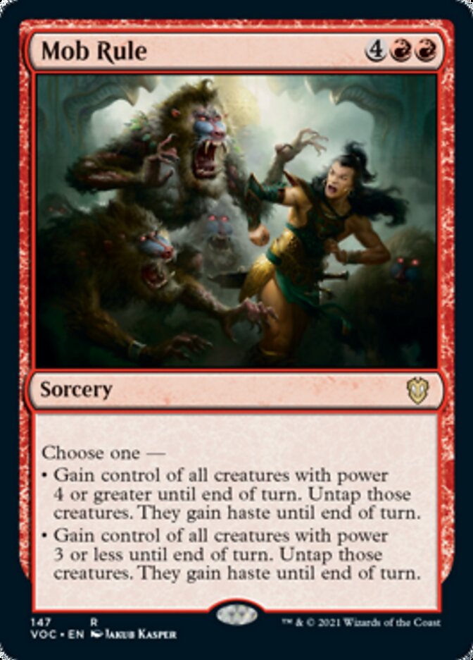 Mob Rule [Innistrad: Crimson Vow Commander] | Gate City Games LLC