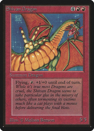 Shivan Dragon [Limited Edition Beta] | Gate City Games LLC