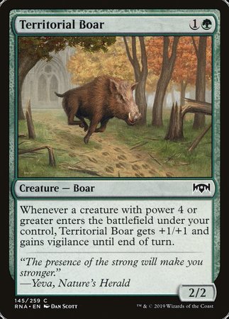 Territorial Boar [Ravnica Allegiance] | Gate City Games LLC