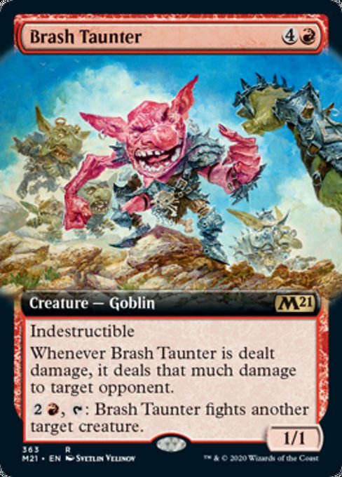 Brash Taunter (Extended Art) [Core Set 2021] | Gate City Games LLC