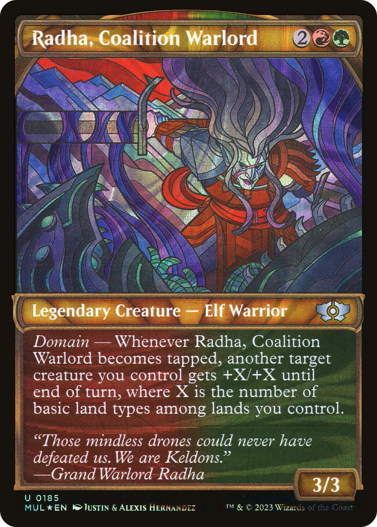 Radha, Coalition Warlord (Halo Foil) [Multiverse Legends] | Gate City Games LLC