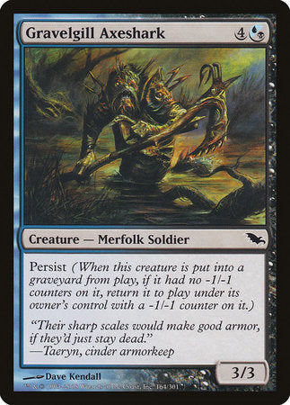 Gravelgill Axeshark [Shadowmoor] | Gate City Games LLC