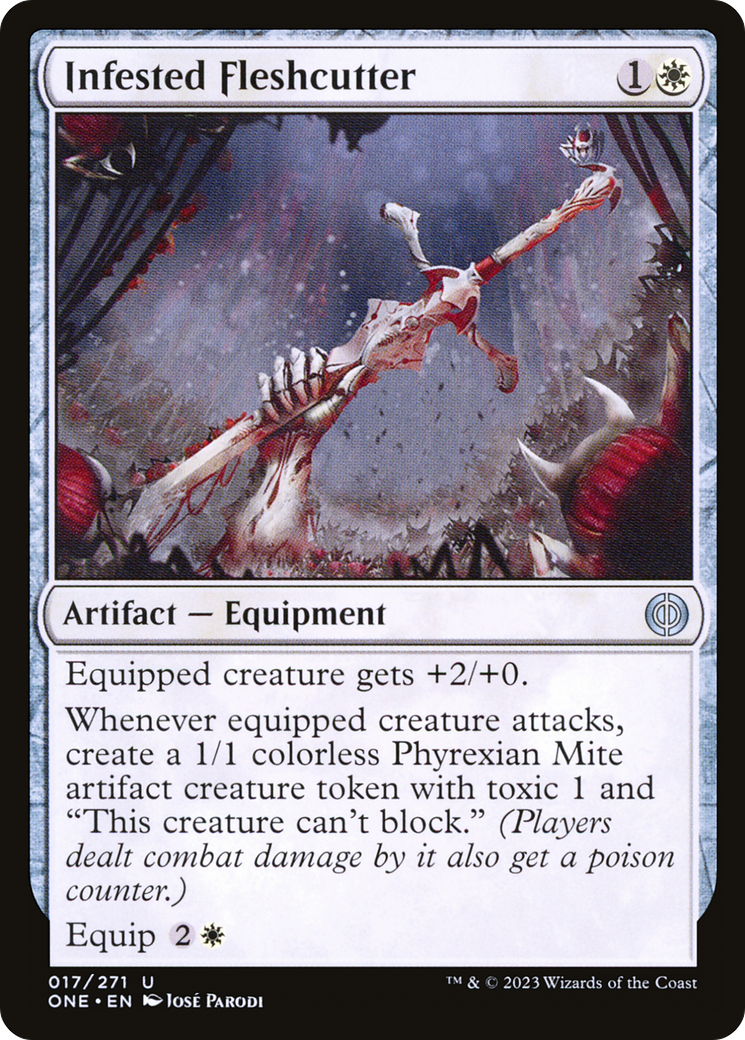 Infested Fleshcutter [Phyrexia: All Will Be One] | Gate City Games LLC