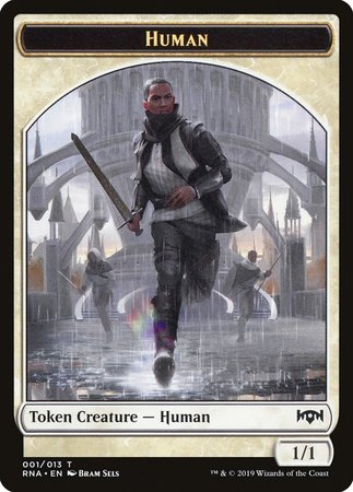 Human Token [Ravnica Allegiance Tokens] | Gate City Games LLC