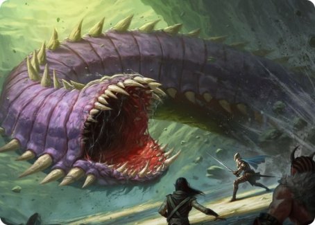 Purple Worm Art Card [Dungeons & Dragons: Adventures in the Forgotten Realms Art Series] | Gate City Games LLC