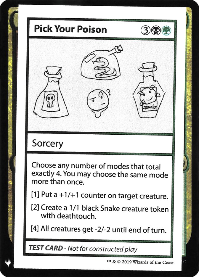 Pick Your Poison [Mystery Booster Playtest Cards] | Gate City Games LLC