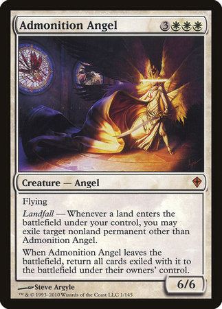 Admonition Angel [Worldwake] | Gate City Games LLC